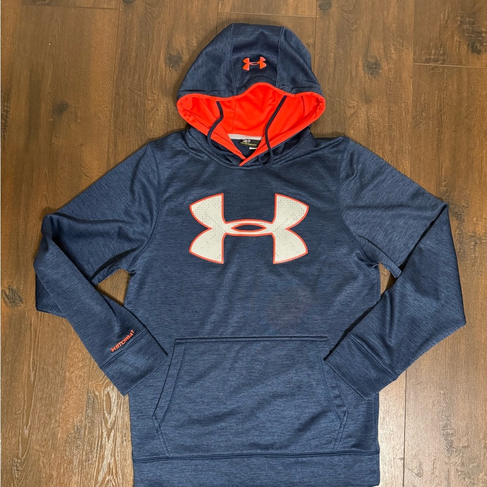 Under Armour Navy and Red Storm Hoodie Size S